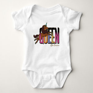 Afro Eenhoorn Queen Design Romper