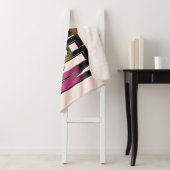 Afro Eenhoorn Queen Design Sherpa Deken (In situ)