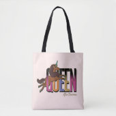 Afro Eenhoorn Queen Design Tote Bag (Voorkant)