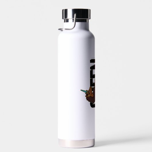 Afro Eenhoorn Queen Design Waterfles (Rechts)