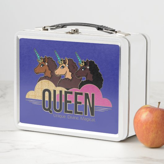 Afro Eenhoorn Queen Trio Design (In situ)