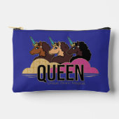 Afro Eenhoorn Queen Trio Design Etui (Voorkant)