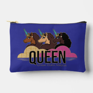 Afro Eenhoorn Queen Trio Design Etui