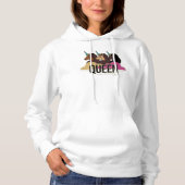 Afro Eenhoorn Queen Trio Design Hoodie (Voorkant)