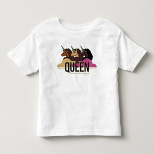 Afro Eenhoorn Queen Trio Design Kinder Shirts