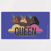 Afro Eenhoorn Queen Trio Design Labels (Design 1)