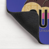 Afro Eenhoorn Queen Trio Design Muismat (Hoek)