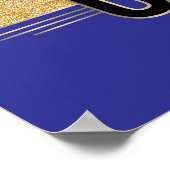 Afro Eenhoorn Queen Trio Design Poster (Hoek)