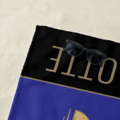 Afro Eenhoorn Queen Trio Design Strandlaken (In situ)