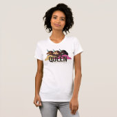 Afro Eenhoorn Queen Trio Design T-shirt (Voorkant volledig)