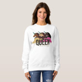 Afro Eenhoorn Queen Trio Design Trui (Voorkant volledig)