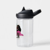 Afro Eenhoorn Queen Trio Design Waterfles (Links)