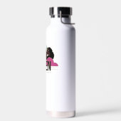 Afro Eenhoorn Queen Trio Design Waterfles (Links)