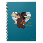 Afro Eenhoorn Trio Heart Design Notitieboek (Voorkant)