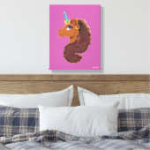 afro-eenhoorn | Uniek Canvas Afdruk (Insitu (Slaapkamer))