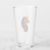 afro-eenhoorn | Uniek Glas (Achterkant)