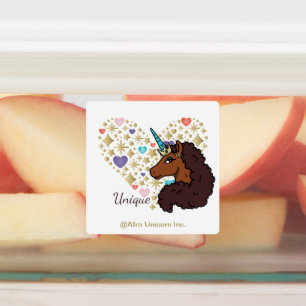 afro-eenhoorn   Uniek hartontwerp Labels