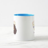 afro-eenhoorn | Uniek hartontwerp Mok (Midden)