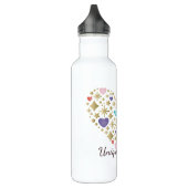 afro-eenhoorn | Uniek hartontwerp Waterfles (Links)