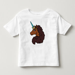 Afro Eenhoorn   Uniek Kinder Shirts