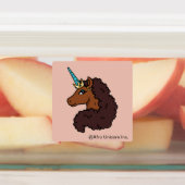 afro-eenhoorn | Uniek Labels (Aangebracht)