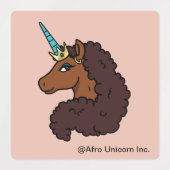afro-eenhoorn | Uniek Labels (Design 1)