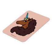 afro-eenhoorn | Uniek Magneet (Linkerzijde)