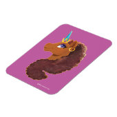 afro-eenhoorn | Uniek Magneet (Linkerzijde)