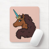 afro-eenhoorn | Uniek Muismat (Met muis)