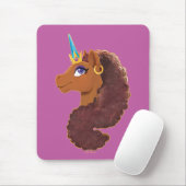 afro-eenhoorn | Uniek Muismat (Met muis)