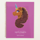 Afro Eenhoorn | Uniek Planner (Voorkant)