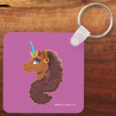 afro-eenhoorn | Uniek Sleutelhanger (Achterkant)