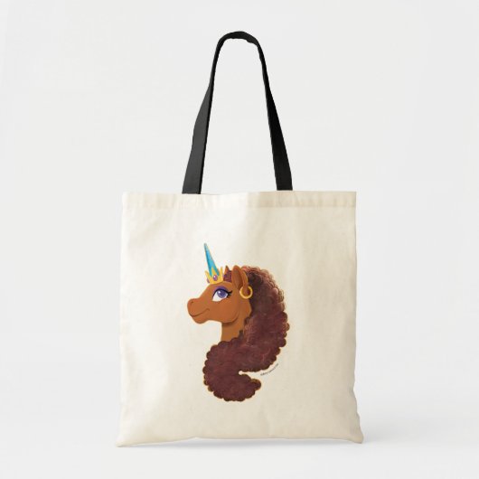 afro-eenhoorn | Uniek Tote Bag (Voorkant)