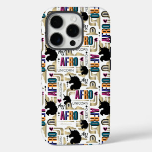 Afro Eenhoorn vet patroon iPhone 16 Pro Hoesje