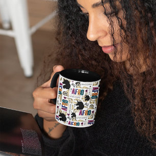 Afro Eenhoorn vet patroon Mok