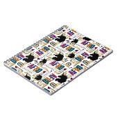 Afro Eenhoorn vet patroon Notitieboek (Linkerzijde)