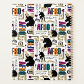 Afro Eenhoorn Vet Patroon Planner (Achterkant)