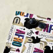 Afro Eenhoorn vet patroon Strandlaken (In situ)