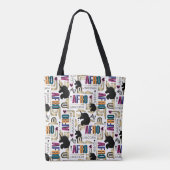 Afro Eenhoorn vet patroon Tote Bag (Achterkant)