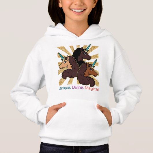 Afro-eenhoorntrio: uniek, goddelijk en magisch (Voorkant)