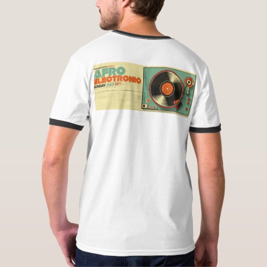 Afro Electronic Style T-shirt (Achterkant volledig)