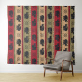 Afro Elephants Wandkleed (In Situ (horizontaal))