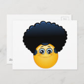 afro emoji briefkaart (Voorkant / Achterkant)