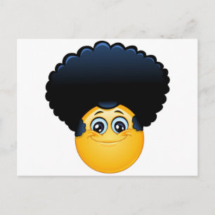 afro emoji briefkaart