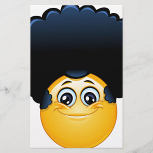 afro emoji briefpapier