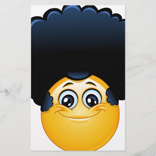 afro emoji briefpapier (Voorkant)