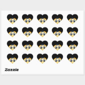 afro emoji hart sticker (Vel)