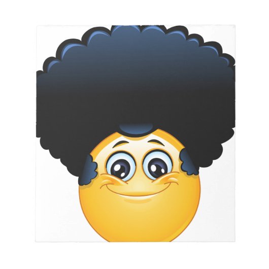 afro emoji notitieblok (Voorkant)