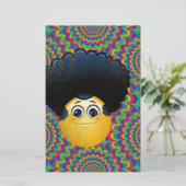afro emojis briefpapier (Staand voorkant)