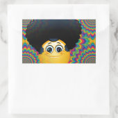 afro emojis rechthoekige sticker (Tas)
